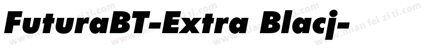 FuturaBT-Extra Blacj字体转换